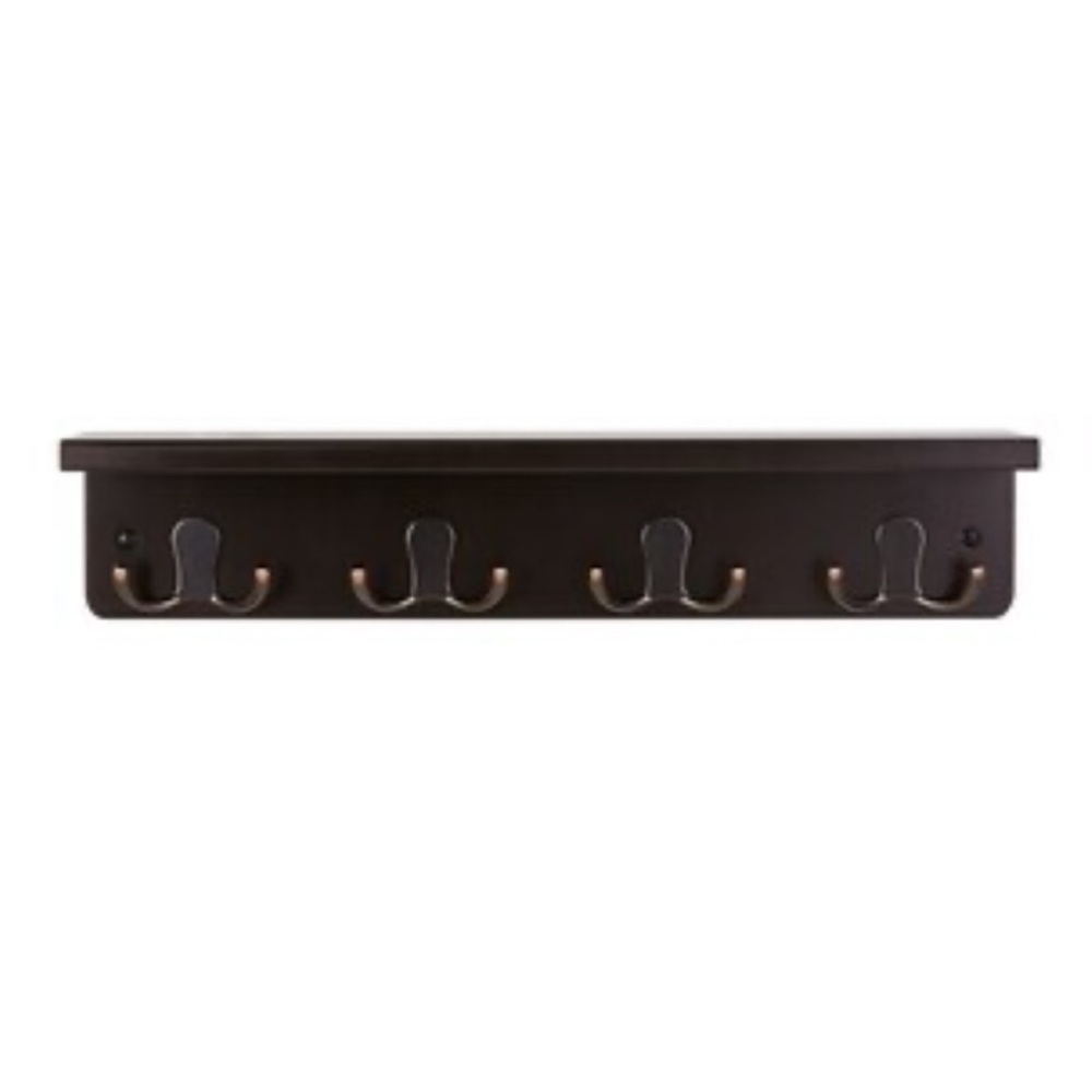 ALLEN + ROTH • Ledge Shelf w/ Hooks - Picture 4 of 10